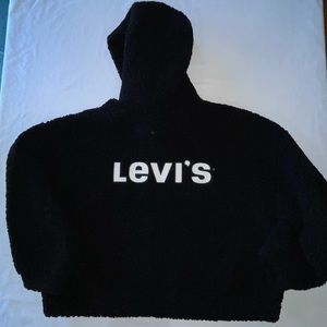 Levi’s Crop Sherpa Hoodie